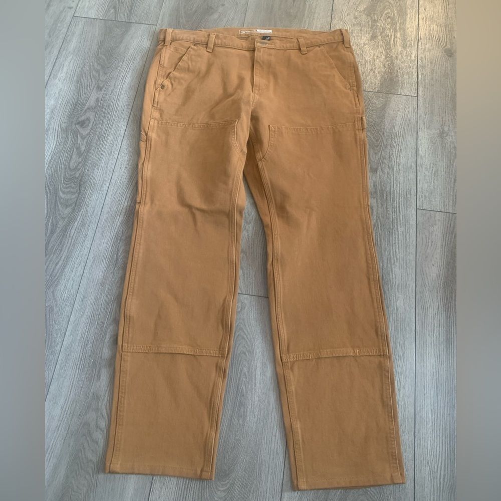 Carhartt woman’s rugged flex, relax fit , twill double front work pants